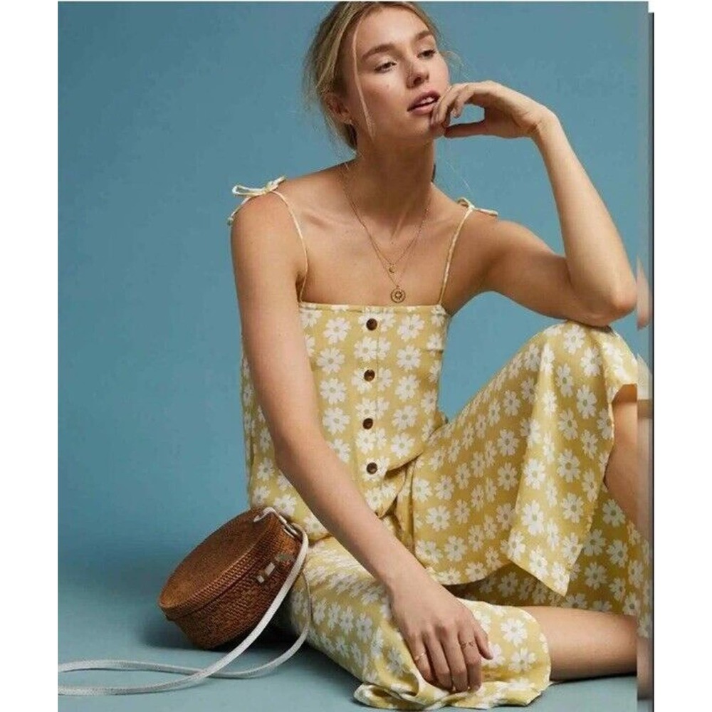 Faithfull the Brand Yellow Floral Midi Dress - Picture 3 of 10